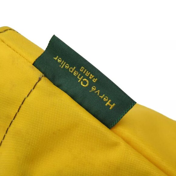 Auth Herve Chapelier Shoulder Bag Tote Bag Yellow Nylon - Picture 7 of 13